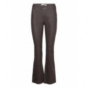 Cedariw Long Pants Bottoms Trousers Leather Leggings-Byxor Black InWear