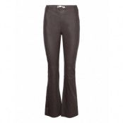 Cedariw Long Pants Bottoms Trousers Leather Leggings-Byxor Svart InWear