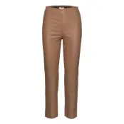 Celia Stretch Leather Pants Trousers Leather Leggings/Byxor Brun NORR
