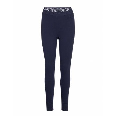 Chain Logo Flegging Leggings Blå Hollister