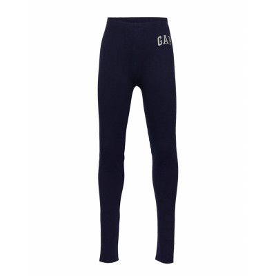 Chn Logo Jsy Leg Leggings Blå GAP
