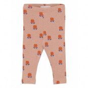 Chocolate Flowers All Over Leggings Leggings Rosa Bobo Choses