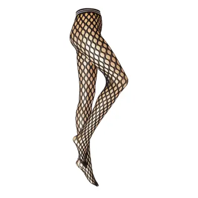 Ck Clary Fishnet Logo Tights Lingerie Pantyhose & Leggings Svart Calvin Klein Socks
