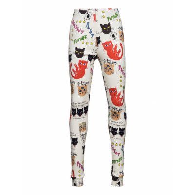 Clairvoyant Cats Aop Leggings Leggings Multi/mönstrad Mini Rodini
