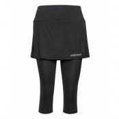 Club 3/4 Tights Skort Women *Villkorat Erbjudande Kort Kjol Svart Head