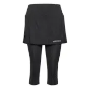 Club 3/4 Tights Skort Women *Villkorat Erbjudande Kort Kjol Svart Head