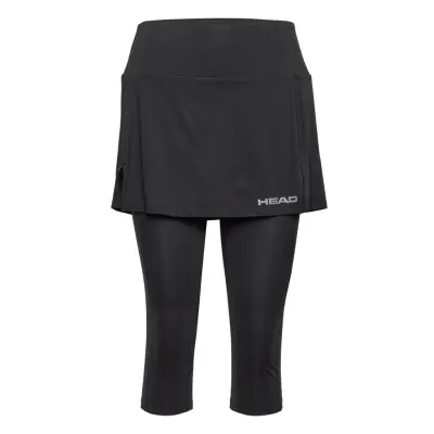 Club 3/4 Tights Skort Women *Villkorat Erbjudande Kort Kjol Svart Head