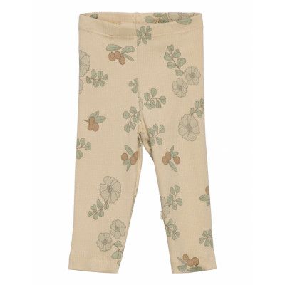Cocotte Leggings 68Cm - 6M Flowers And Berries Leggings Creme That's Mine