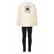 Converse Converse Crewneck And Leggings Set Beige