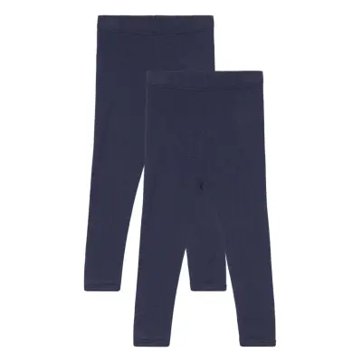 Copenhagen Colors Melange 2-Pack Leggings - Navy - 62