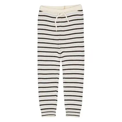 Copenhagen Colors Merino Classic Rib Leggings W. Drawstrings Kräm