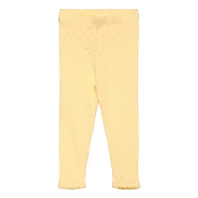 Copenhagen Colors Pointelle Heart Leggings Gul