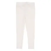 Copenhagen Colors Pointelle Junior Leggings W. String - Cream - 116