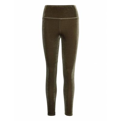 Cora Velvet Legging Leggings Grön AllSaints