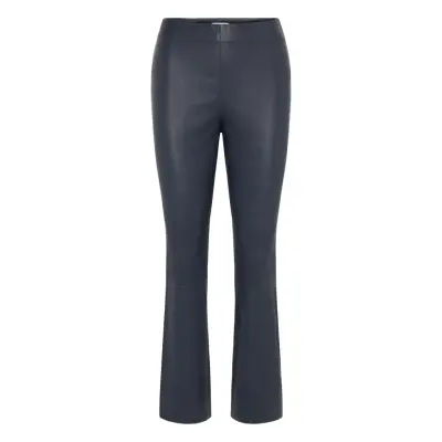 Coster Copenhagen Cc Heart Leather Leggings In Ankle - Navy - 38