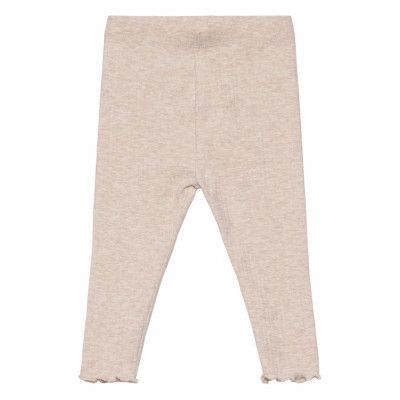 Cotton Leggings Bottoms Leggings Beige Mango