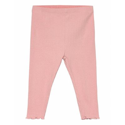 Cotton Leggings Bottoms Leggings Pink Mango