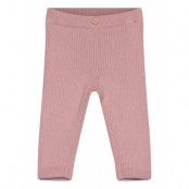 Mango Cotton Ribbed Leggings Rosa