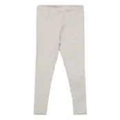 Cotton Ribbed Leggings *Villkorat Erbjudande Leggings Grå Mango