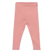 Cotton Ribbed Leggings *Villkorat Erbjudande Leggings Rosa Mango