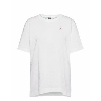 Cotton Tee T-shirts & Tops Short-sleeved Vit Adidas By Stella McCartney