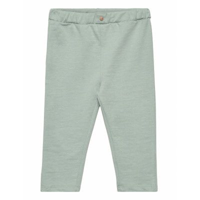 Cotton Trousers Leggings Grön Mango