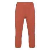 Cozy Me 3/4 Leggings Leggings Röd Müsli By Green Cotton