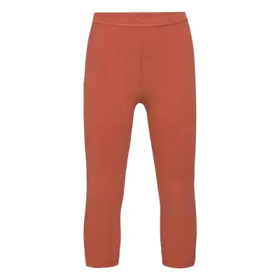 Cozy Me 3/4 Leggings Leggings Röd Müsli By Green Cotton