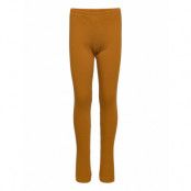 Cozy Rib Leggings Leggings Brun Müsli By Green Cotton