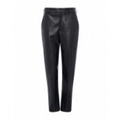 Crolenda Pu Tapered Trouser Trousers Leather Leggings/Byxor Svart French Connection