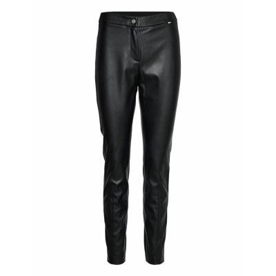 C_Talega Trousers Leather Leggings/Byxor Svart BOSS