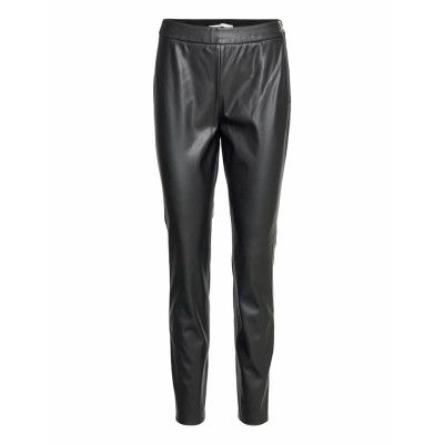 C_Taslima Trousers Leather Leggings/Byxor Svart BOSS