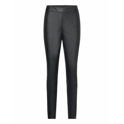 C_Taslimah Designers Trousers Leather Leggings-Byxor Svart BOSS