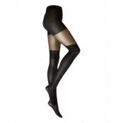 Dagmar Over-Knee Tights 20/80 Den Designers Pantyhose & Leggings Black Swedish Stockings