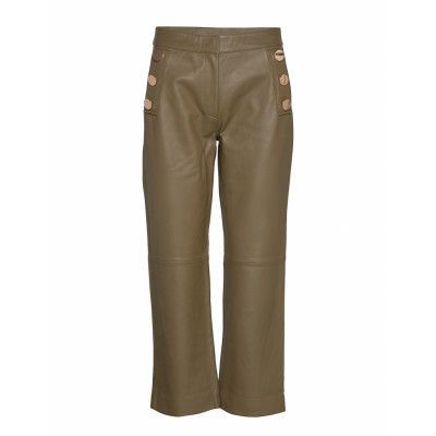Day Scilla Trousers Leather Leggings/Byxor Grön Day Birger Et Mikkelsen