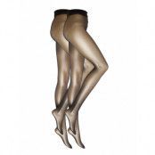 Decoy 2Pk Tight Silklook 20Den *Villkorat Erbjudande Lingerie Pantyhose & Leggings Brun Decoy