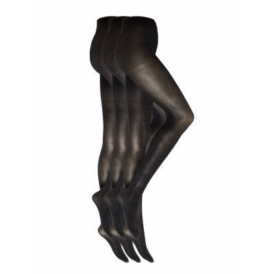 Decoy 3-Pk Micro Tights 40D 3D Lingerie Pantyhose & Leggings Svart Decoy