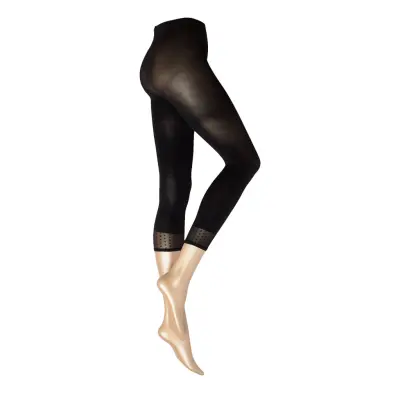 Decoy Capri W/Mesh-Dots 50 Den Lingerie Pantyhose & Leggings Svart Decoy