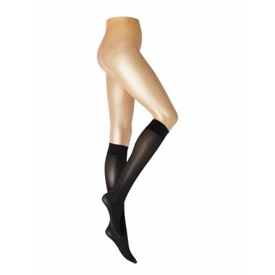 Decoy Knee High Microfiber 60 Lingerie Socks Knee High Socks Svart Decoy
