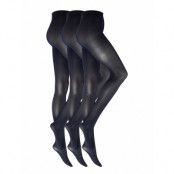 Decoy Recycled Tight 40Den 3Pk Lingerie Pantyhose & Leggings Blue Decoy