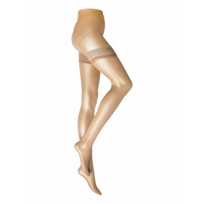 Decoy Stay-Up Silk Look 20 Den *Villkorat Erbjudande Lingerie Stay-ups Brun Decoy