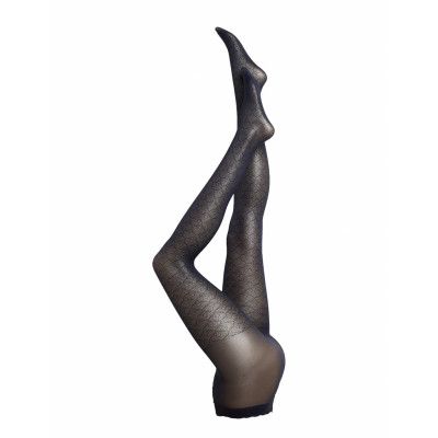 Decoy Tights Floral 50 Den Lingerie Pantyhose & Leggings Blå Decoy