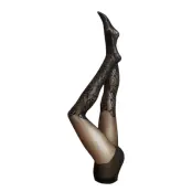 Decoy Tights W/Flowers 25 Den Lingerie Pantyhose & Leggings Svart Decoy
