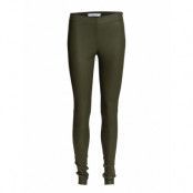 Delta Leggi 2169 Trousers Leather Leggings/Byxor Khakigrön Samsøe Samsøe