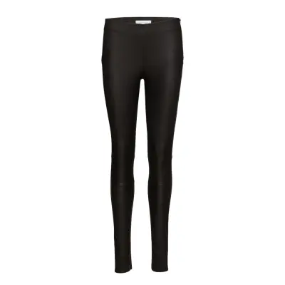 Delta Leggi 2169 Trousers Leather Leggings/Byxor Svart Samsøe Samsøe
