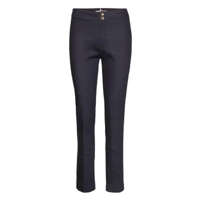 Denim Straight Legging C Sky Raka Jeans Blå Tommy Hilfiger