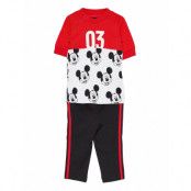 Disney Mickey Mouse Summer Set W Sets Sets With Short-sleeved T-shirt Röd Adidas Sportswear