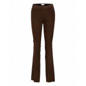 Dollmann Flare Suede Pants Trousers Leather Leggings/Byxor Brun Dante6