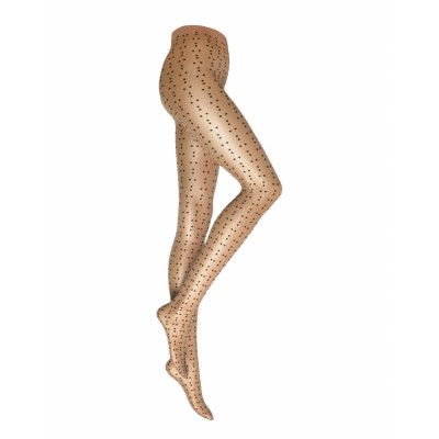 Dots Tights Lingerie Pantyhose & Leggings Beige *Villkorat Erbjudande Wolford