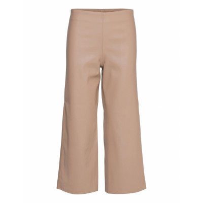Dowiesz Pants Trousers Leather Leggings/Byxor Beige Saint Tropez